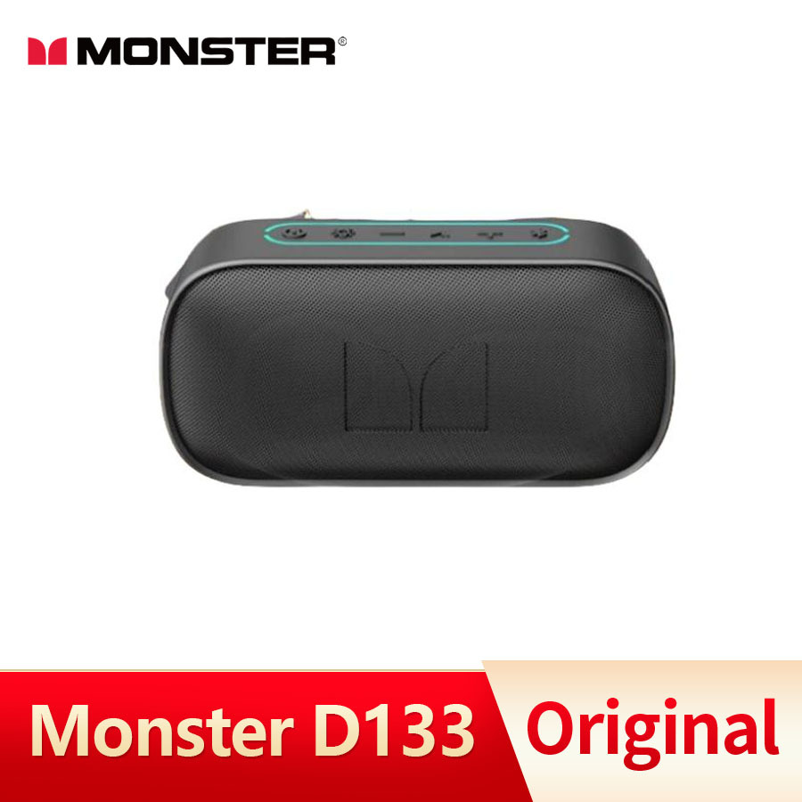  Monster D133 Portable High Fidelity Speaker Stereo Surround Wireless Speaker Audio Player Speaker Built-in Microphone Speaker 