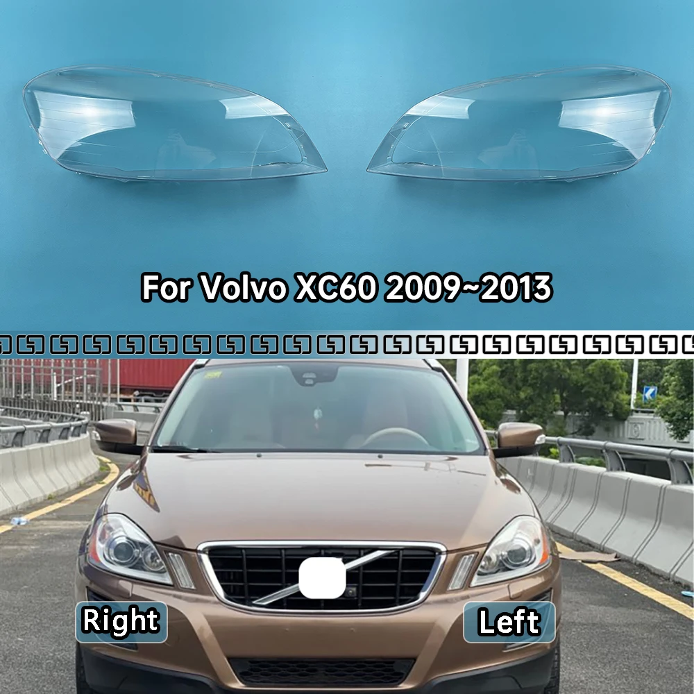 

For Volvo XC60 2009~2013 Headlamp Cover Transparent Mask Lamp Shade Headlight Shell Lens Replace The Original Lampshade