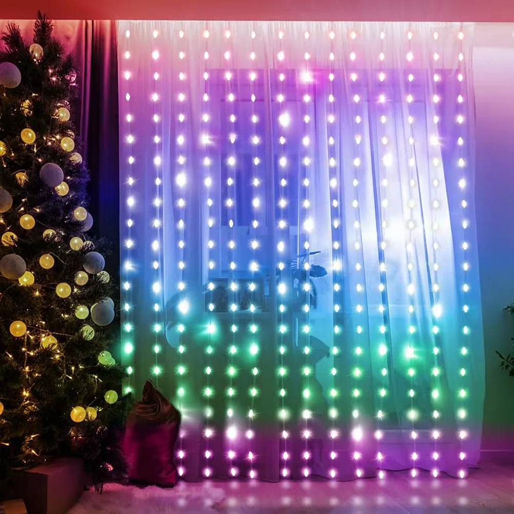 بلوتوث سلسلة أضواء الحفلات 400 LED مقاوم للماء خرافة ضوء USB 5 فولت احتفالي يهتف لحدث الزفاف