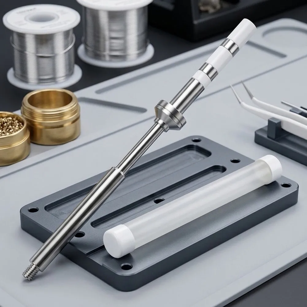 Nickel-Coated Soldering Tip with Heat-Resisting Insulator Core for TS100 CoFor Mpatible Precision Soldering Tasks