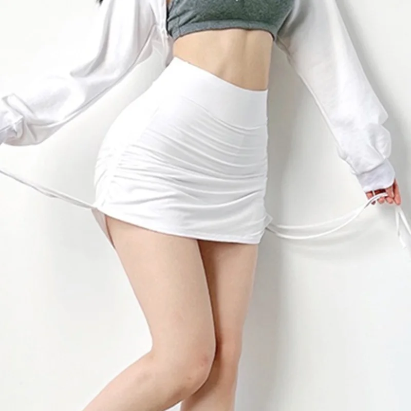سحابة الارتفاع مثير الفتيات التنس التنانير للسيدات جولف الرقص Skorts النساء طماق عالية الخصر اللياقة البدنية تجريب الجري Pantskirt
