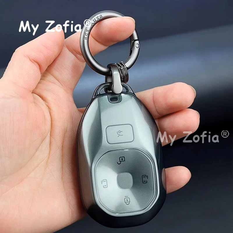 Voor GAC Trumpchi S7 2025 2026 Auto Afstandsbediening Sleutel Case Cover Shell Zachte TPU Autosleutel Cover Afstandsbediening Fobs case Protector Auto Accessoires