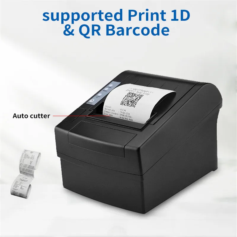 receipt bill printer 3inch 80mm automatic 300mm/s pos Tickets Printer usb serial lan parallel thermal printer