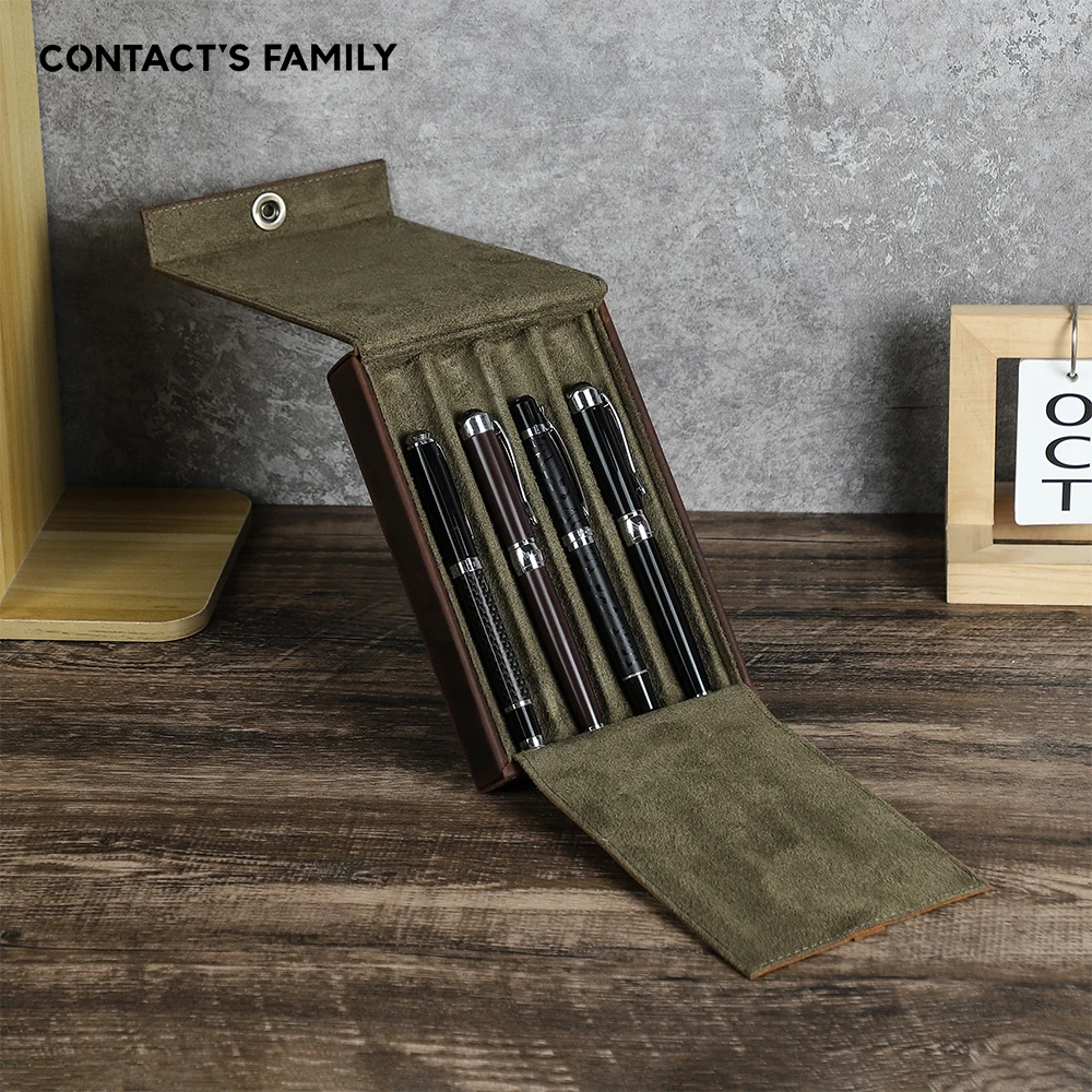 estuche-para-4-boligrafos-de-cuero-de-primera-calidad-caja-para-plumas-estilograficas-con-diseno-de-tapa-abatible-y-boton-magnetico-organizador-de-escritorio-ejecutivo