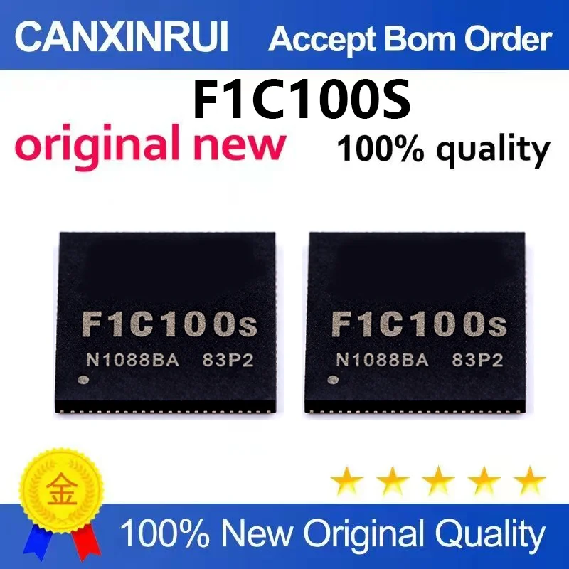 （5pcs-100pcs）Original genuine F1C100S F1C100 packaged QFN88 ARM9 architecture main control learning machine chip