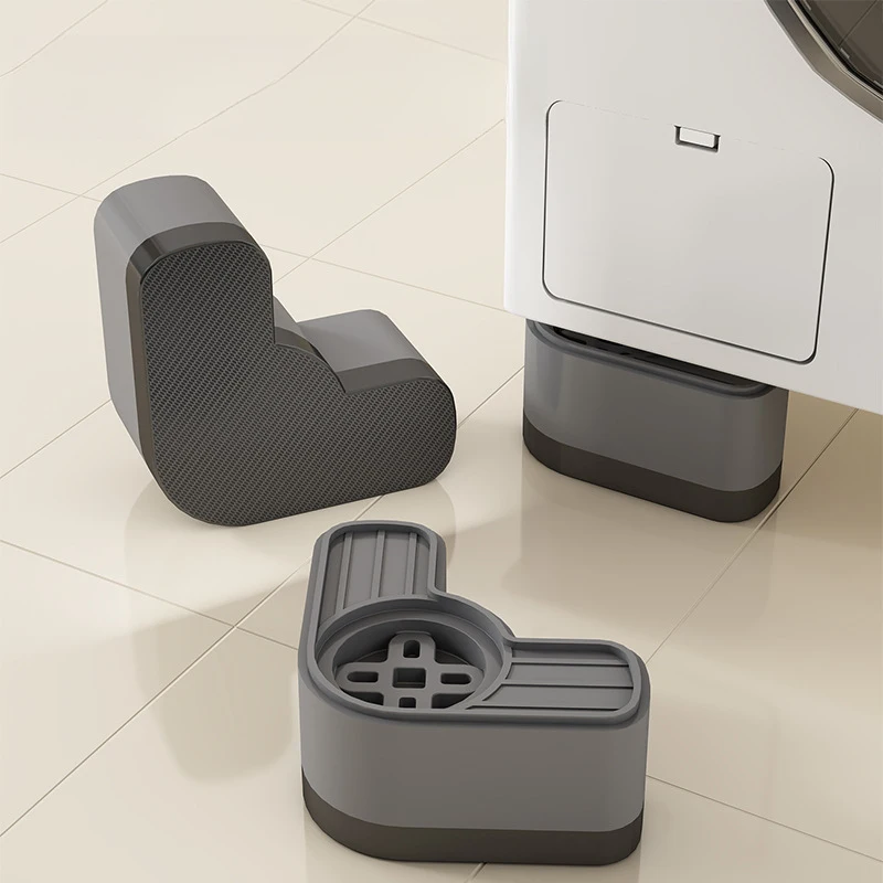 4-teiliges Anti-Vibrations-Waschmaschinen-Pad-Set Rutschfest, Stoßdämpfend, Geräuschreduzierend und Wasserdicht, Geräuschdämpfungspads
