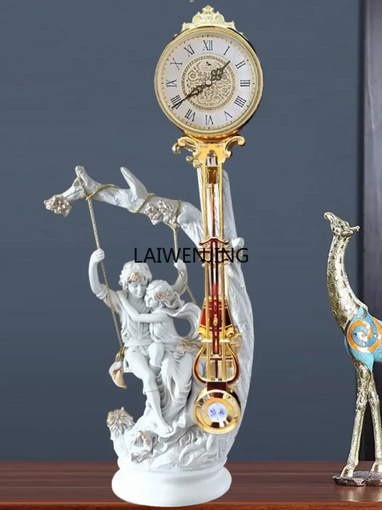 

SGF living room clock household swing table table large sitting clock European ornament