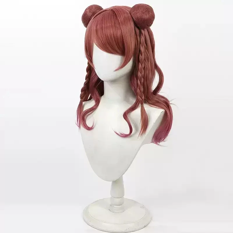 نوع جديد Gakuen iDOLM @ STER القتال طريقي Hanami ساكي شعر مستعار تأثيري طويل مقاومة للحرارة الشعر الاصطناعية حفلة الهالوين