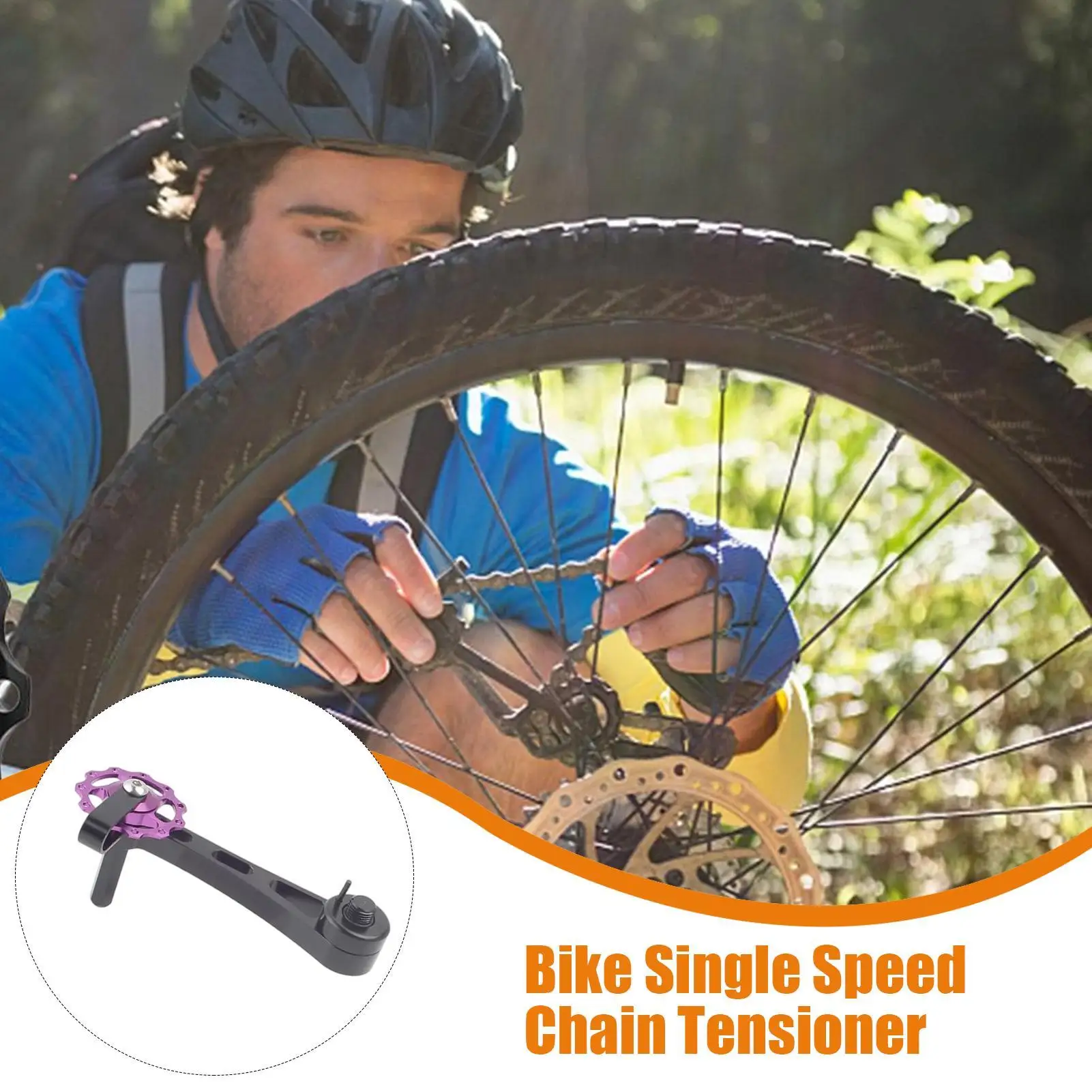 

Односкоростной велосипедный натяжитель цепи с фиксированной передачей, односкоростной натяжитель цепи, комплект для переоборудования езды из алюминиевого сплава на каждый день