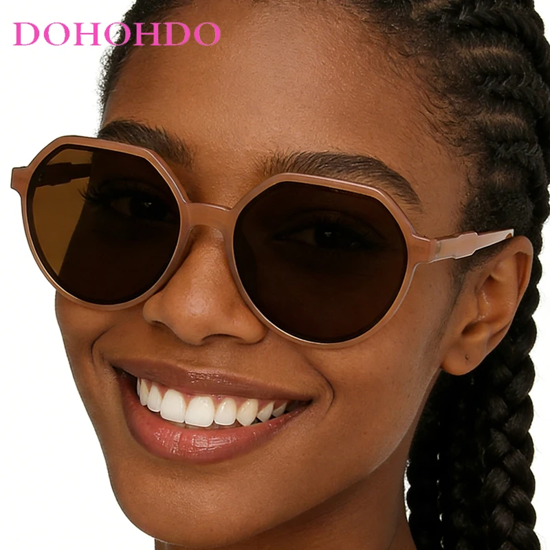 

Vintage Round Frame Sunglasses Men Women New Trendy Sun Glasses Anti-Glare Eyewear Driving Travel Sunglasses UV400 Lentes De Sol