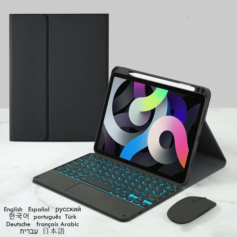 

For Xiaomi Pad 6S Pro Case 12.4" Backlit Touchpad Keyboard Tablet Cover for Xiaomi Mi Pad MiPad 6S Pro 12 4 Case with Pen Holder