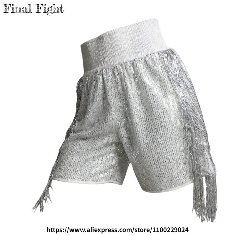 kick-boxing-pants-men-women-child-muay-thai-shorts-sequin-tassel-bjj-mma-fight-wear-wrestling-sparring-kickboxing-training-pants