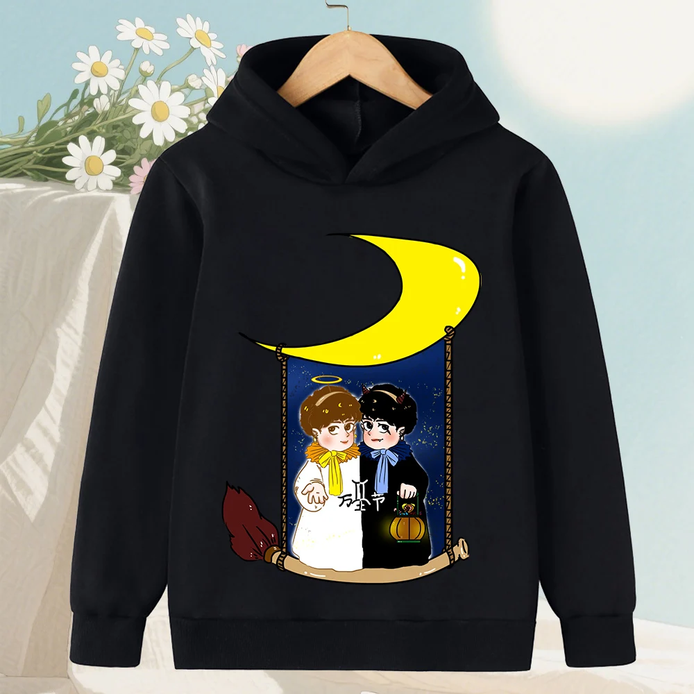 

2025 Halloween-themed warm casual wear Fashion Halloween kid's clothing hooded sweatshirts casual tops gifts for girls and boys