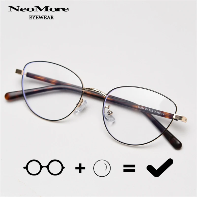 

Fashion Alloy Prescription Cat Eye Glasses Women's Formula Myopia Presbyopia Eyeglasses Medical Progressive Multifocal Eyewear