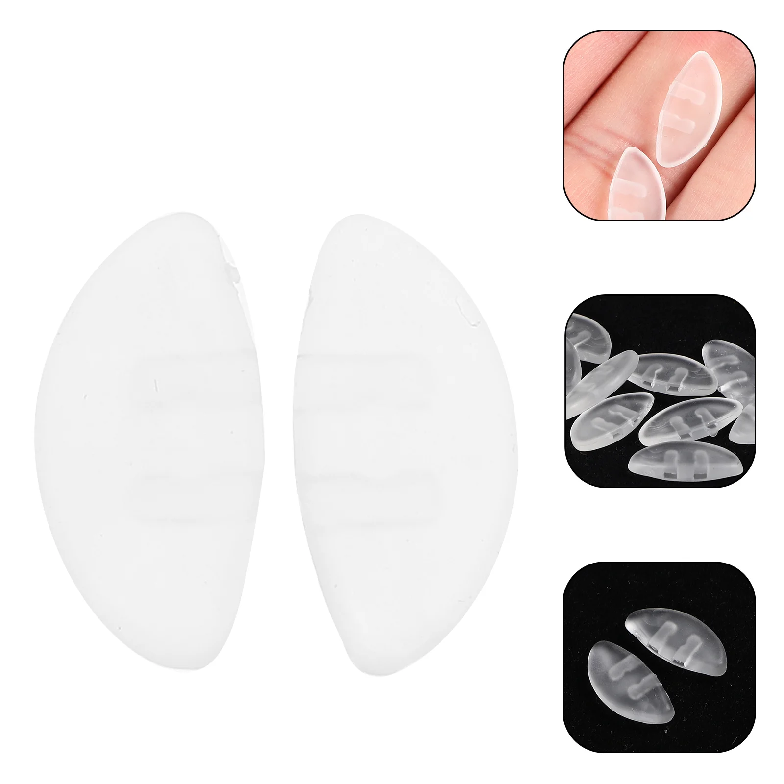 10 paires de plaquettes nasales en Silicone, accessoires de lunettes antidérapants, pièces de rechange confortables et durables
