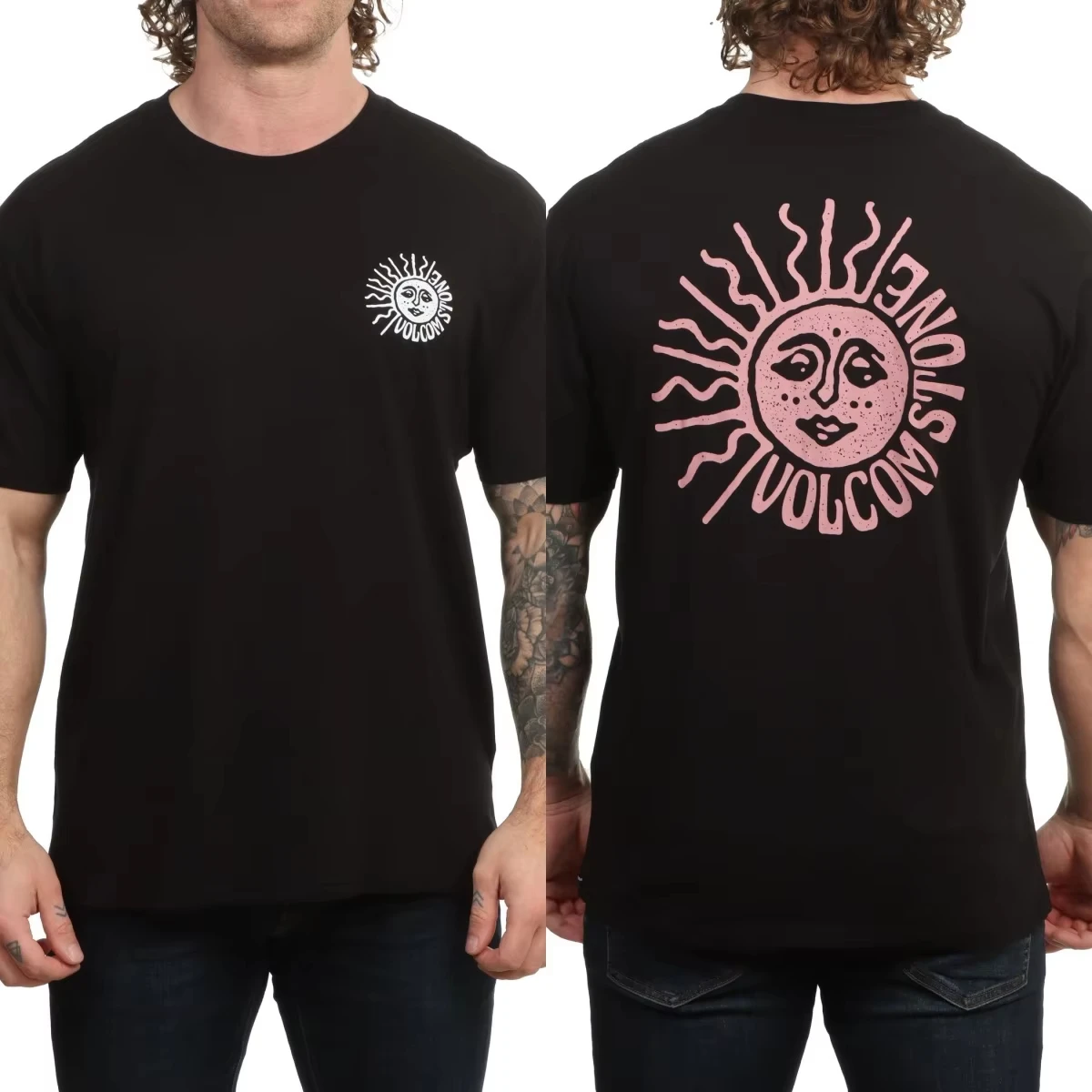 Summer Best Volcom Graphic Cotton T-shirt Unisex Summer Short Sleeve Fashion Brand Tee Luxury Casual