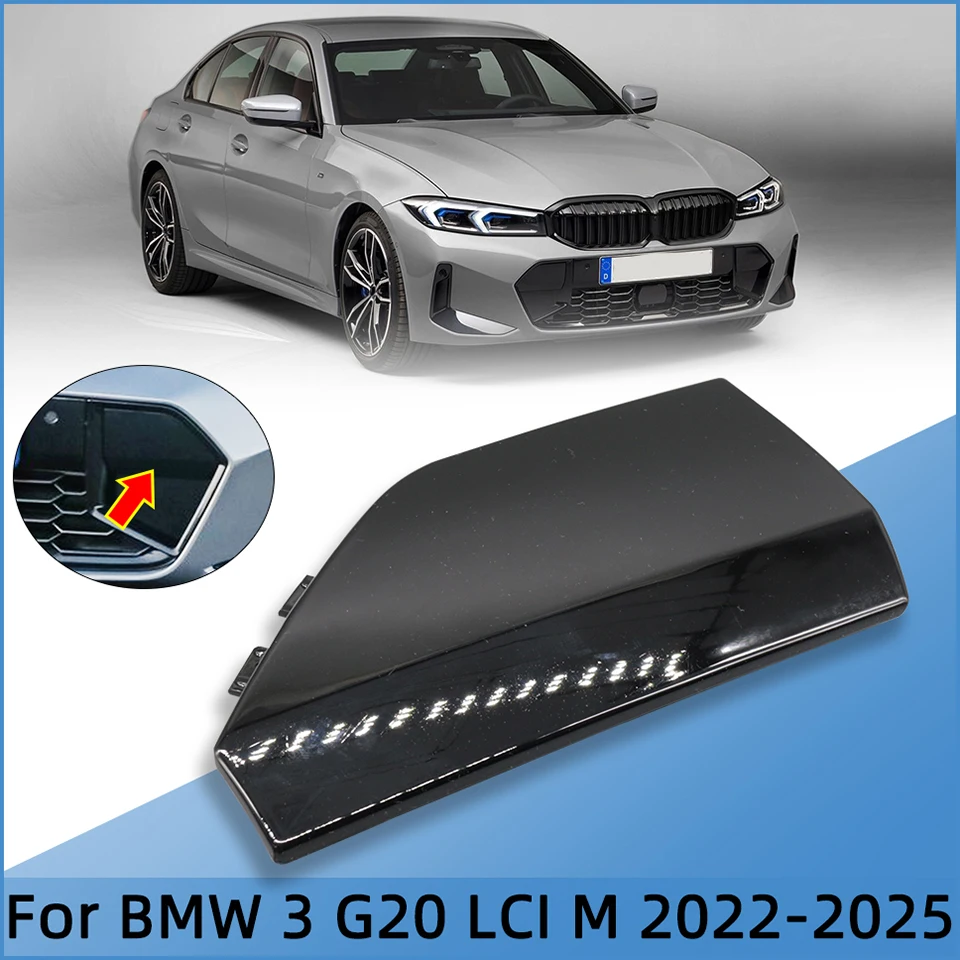 51118085454 51118085455 For BMW 3 G20 LCI M 325 328 330 335 2022-2025 Front Bumper Tow Hook Cover Hauling Trailer Cap Garnish
