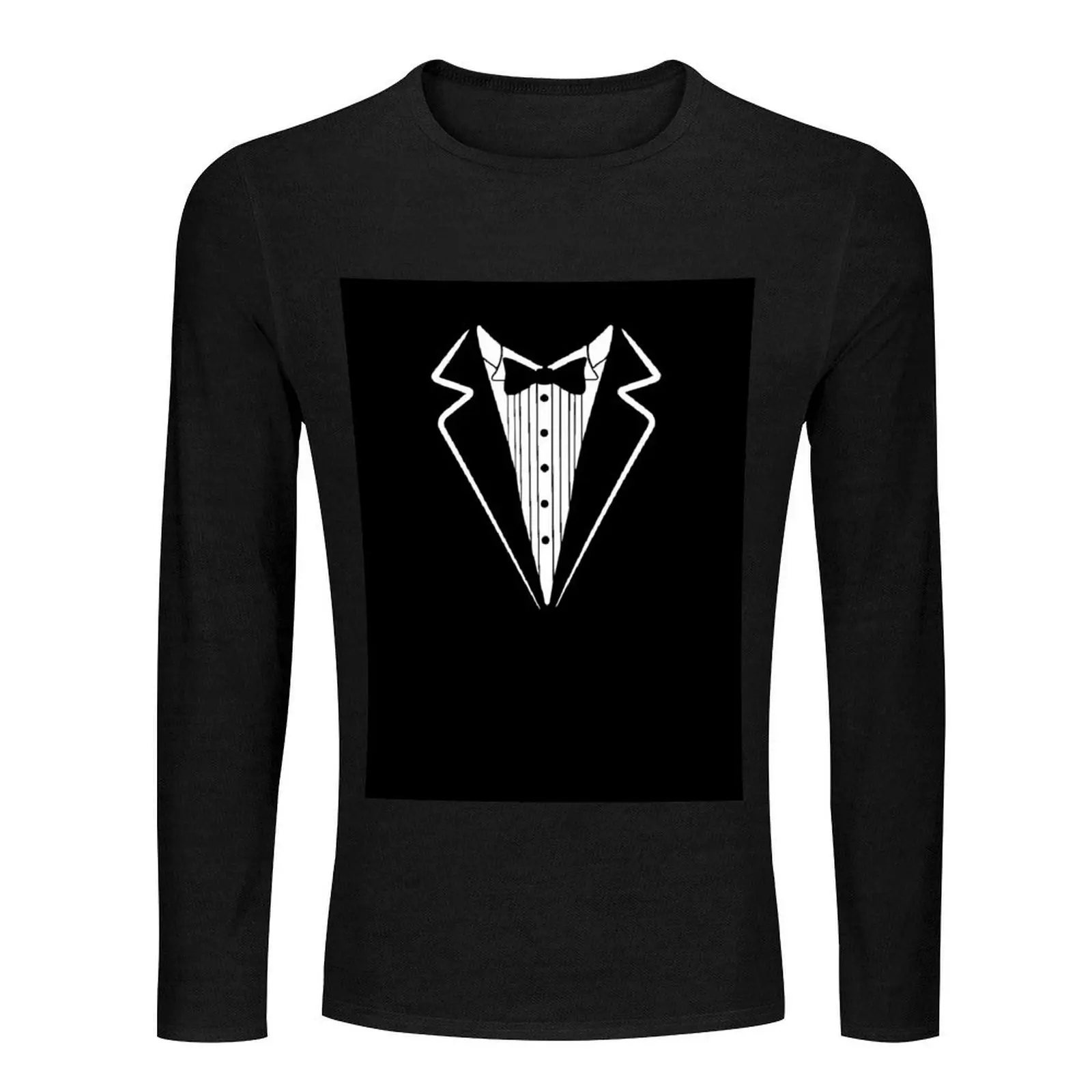 Bow Tie Tuxedo Long T-Shirt boys t shirts Tee shirt sublime t shirt men clothings