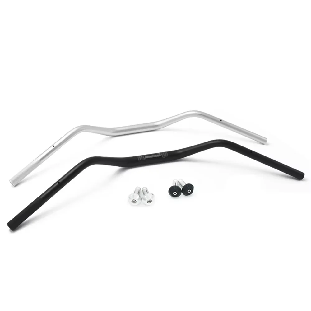 28mm Handlebars Motorcycle Steering Wheel Vintage Motorbike Aluminum Alloy CNC Sand Anodizing Fat Bars for BMW Ducati Cafe Racer