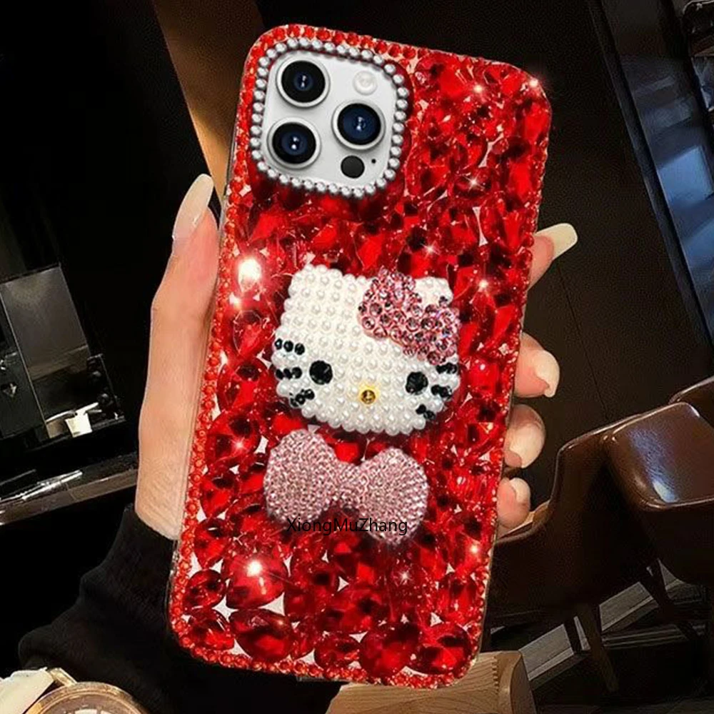 Für Nothing Phone 3A Lite 3A Pro 3A 4A Pro 4B 2A Plus 1 CMF Phone 2 Pro 1 Glitzernde Diamant-Hello-Kitty-Handyhülle – Detail 9