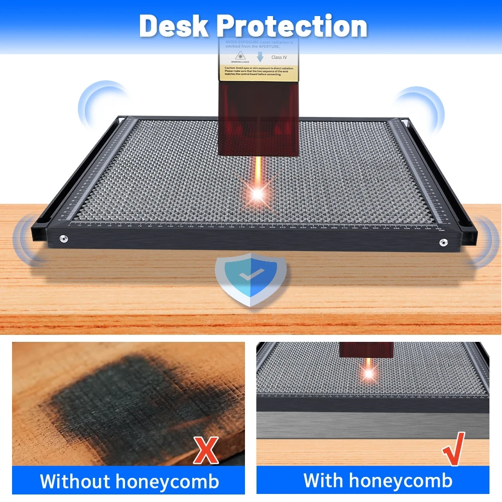 400/500mmHoneycomb Working Table for Engraving and Cutting Machine | Durable Laser Metal Bed CNC Tools