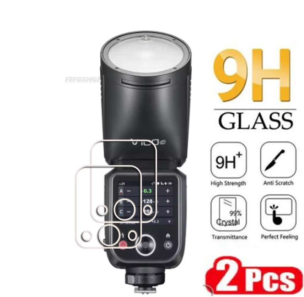 2 uds vidrio templado HD para Godox X3 V1 Pro V850III V860III TT685II V850 V860 III V100 AD600BM película protectora de pantalla