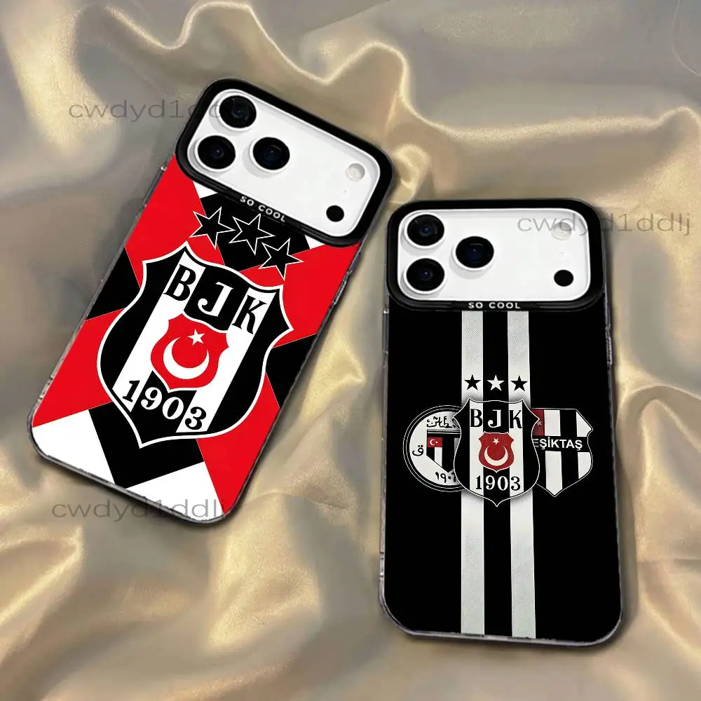

Fashion Turkey B-Besiktas BJK Phone Case For iPhone 17,16,15,14,13,12,11,X,8,7,Pro,Max,Plus,SE4,Air,Mini IMD Gray Hard Matte