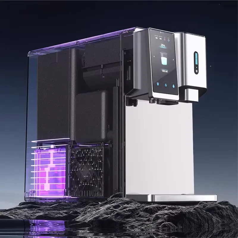 Portable Electric RO Countertop Water Dispenser-3s Instant Hot/Cold Ice Maker Tap Water Filter 5