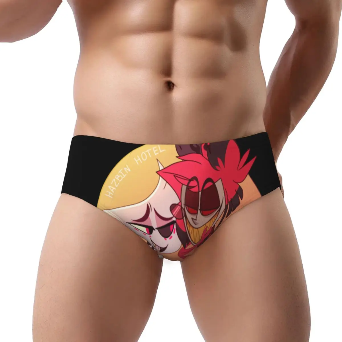 

Пользовательские Hazbins TV Show Animation Hotel Мужские трусы Трусики Мужское эластичное нижнее белье Трусы