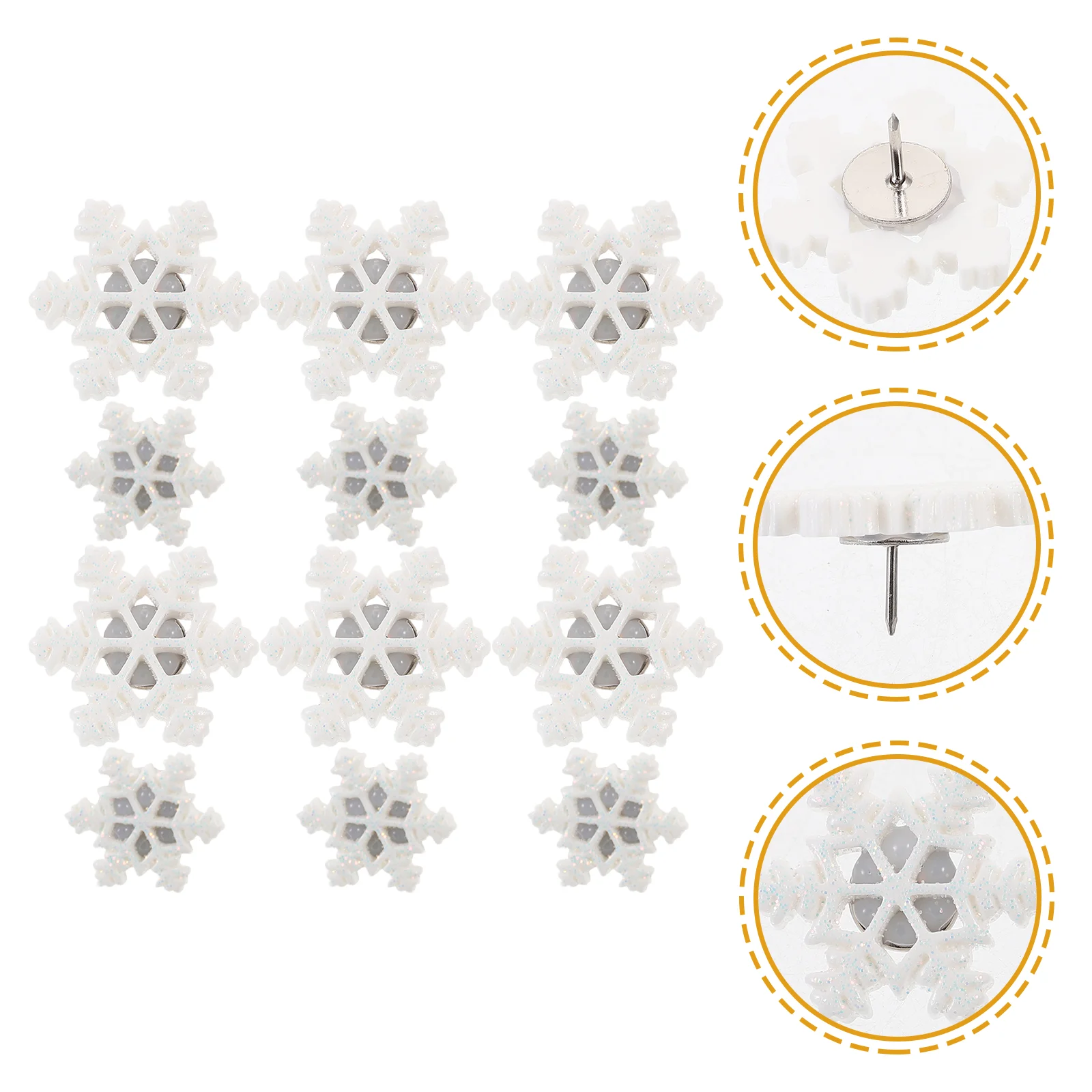 30 Pcs Christmas Decoration Pushpin Wall Reliable Pushpins Thumb Tacks Office Resin School Supply