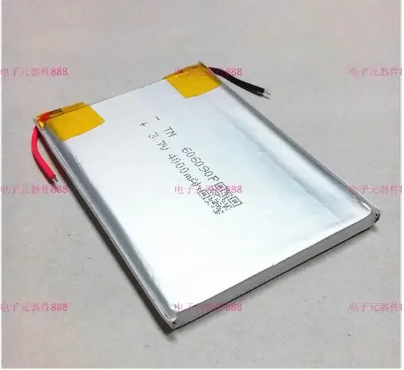 Полимер 3,7 В 606090   4000 мАч мобильная камера наблюдения за питанием перезаряжаемая аккумуляторная батарея сокровищ литий-ионная аккумуляторная батарея Rech