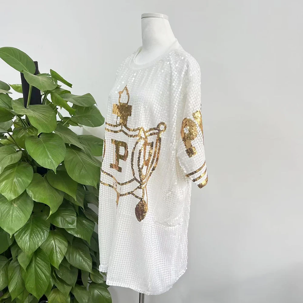 نادي نسائي فيلو شيلد عادية الترتر تي شيرت #4