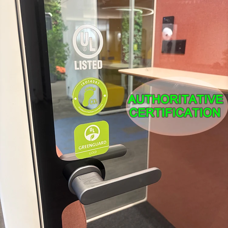 Standing Support Design Silent Cabin Open Space Noise Reducing Private Soundproof Booth Shared Mini Removable Office Pods