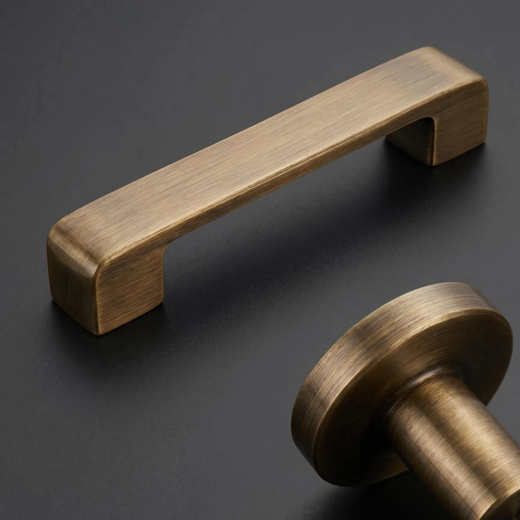 Beicai Bronze Brass Furniture Handles, Wardrobe Door Drawer Handles, Kitchen Cabinet Handles, Minimalist Antique Style Cabinet