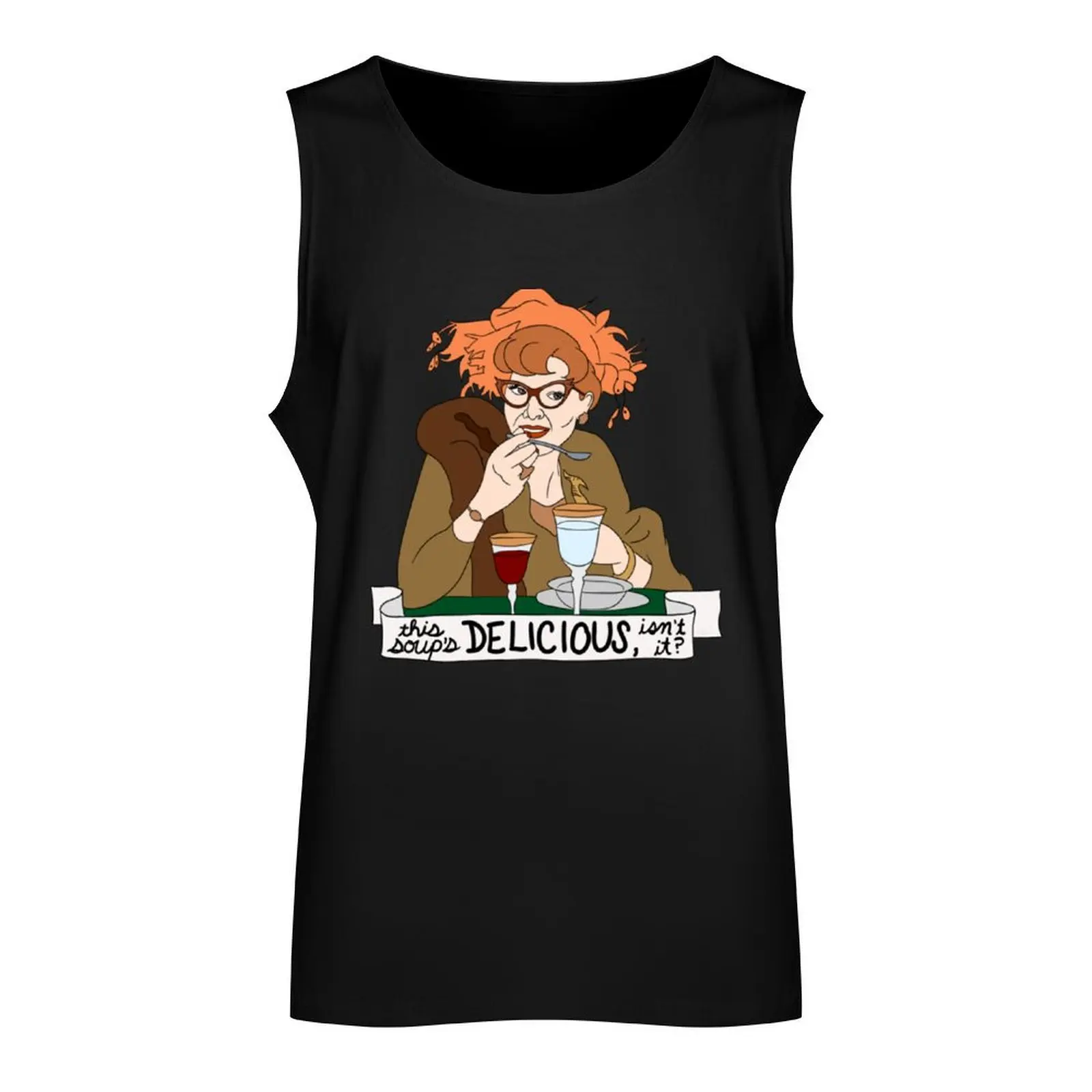 Mrs Peacock Loves The Soup Tank Top T-shirts men summer clothes men 2024 T-shirt male t shirt gym