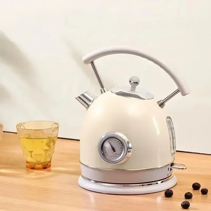 

Electric Water Kettle 1.8L 1800W 304 Stainless Steel with Thermometer Electric Boiling Coffee Tea Pot