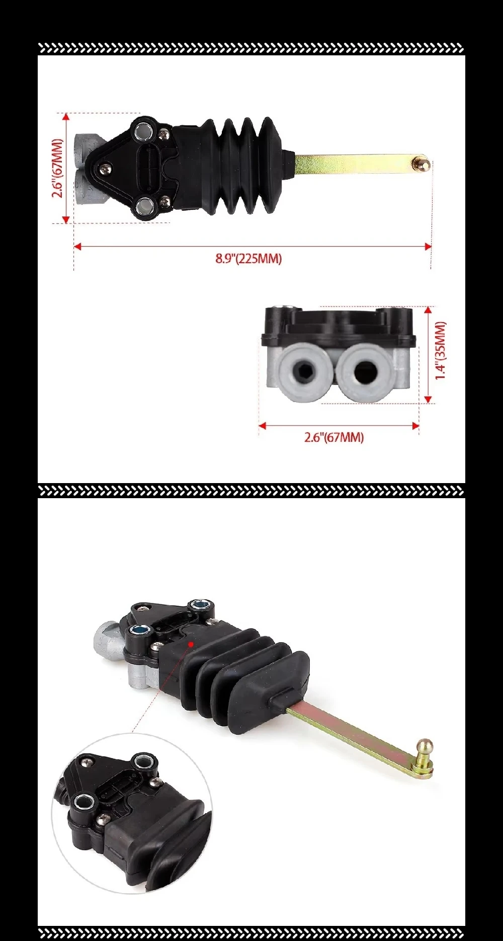 Air Spring Height Control Valve 4640070020 For Volvo FH/FM/FMX/ Daf