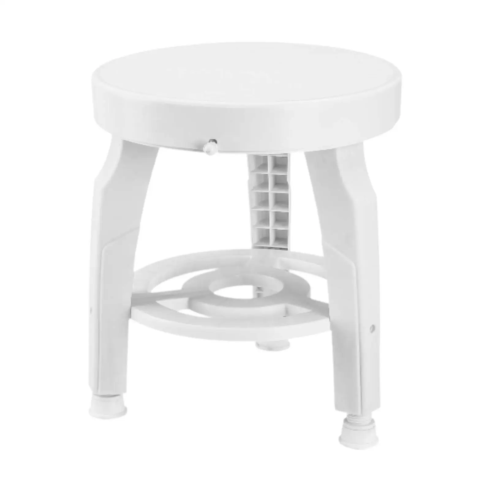 Swivel Shower Stool Portable Easy to Clean Shoe Stool Maternity Shower Seat for Bedroom Kitchen Apartment Living Room Adults