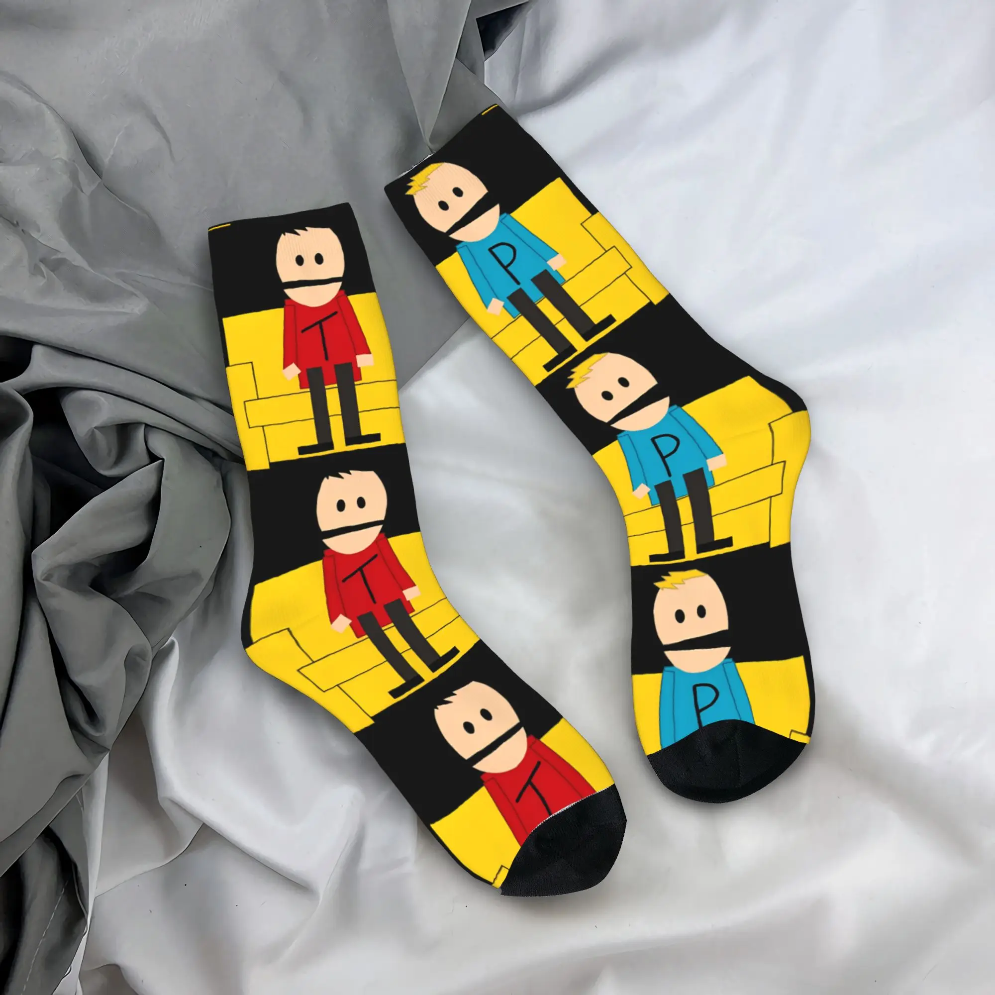 ساوثز باركس كارتمان جوارب الرسم جوارب بأشكال مضحكة الخريف عدم الانزلاق الجوارب الرجالية الرياضة في الهواء الطلق تنفس الجوارب #1