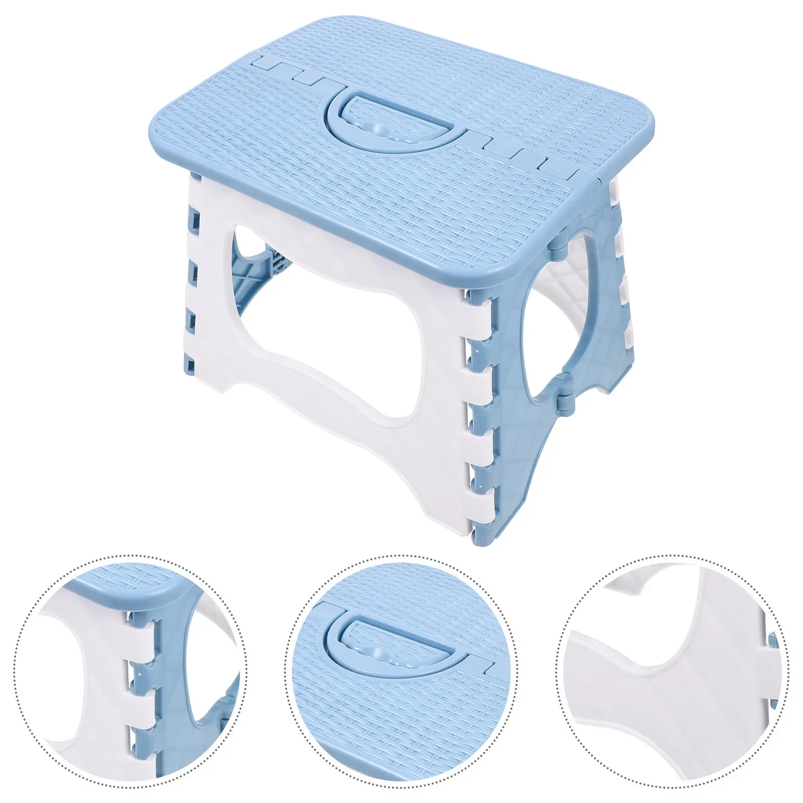 

1Pcs Folding Step Stool Plastic Foldable Lightweight Stool for Home Garden Camping Outdoor Portable Fishing Seat