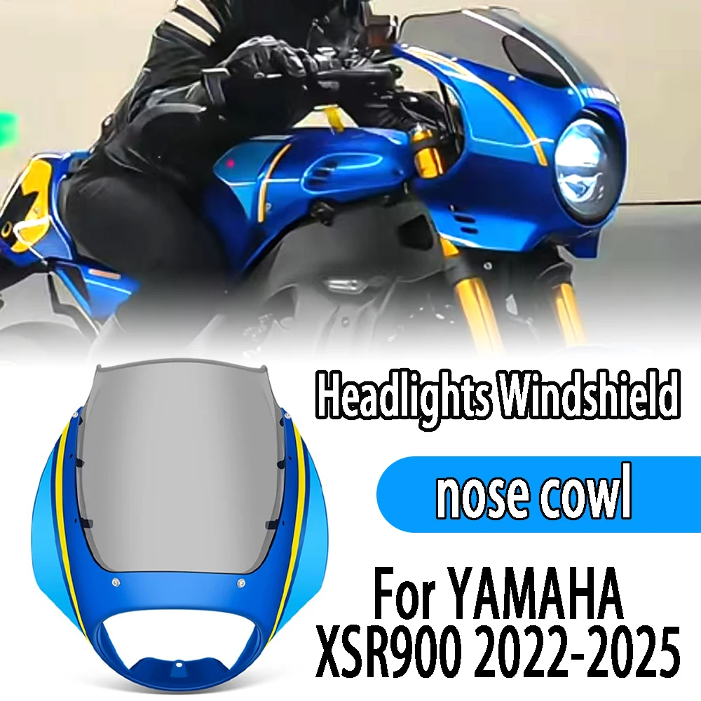 

For YAMAHA XSR900 2024 XSR 900 2025 2024 2023 2022 Motorcycle accessories, front windshield cover, headlight fairing, windshield
