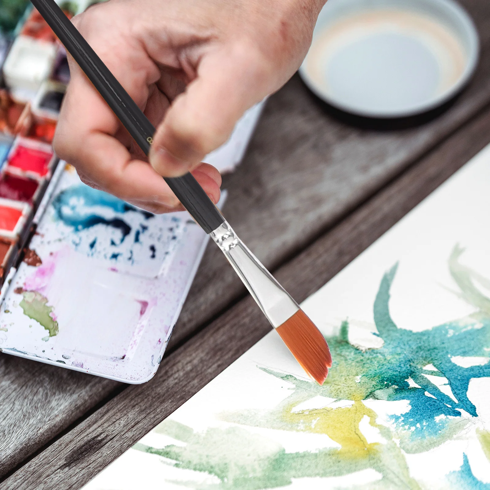 

1 set 1 Set Paintbrushes Set Professional Watercolor Brush For Artists Acrylic Oil Painting Portable Art Supplies Student Gift