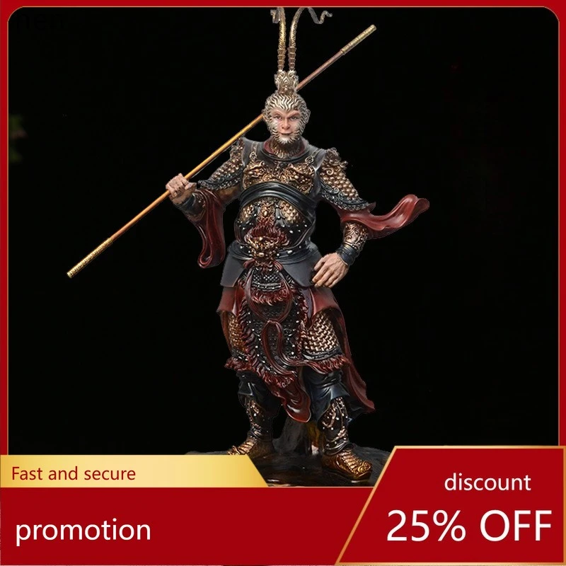 Cz1 sun wukong monkey king victorious buddha home gift office resin figurine