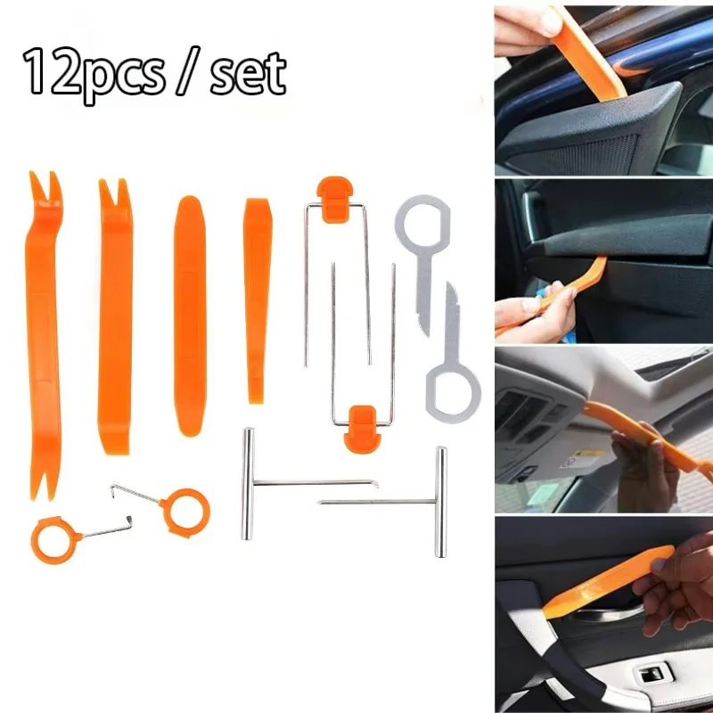 Multi-function Car Audio Disassembly Tool Plastic Pry Bar Door Panel Instrument Board Removal Tools Interior Clip Rocker Crowbar