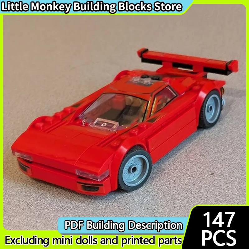 

Модель скоростного гоночного автомобиля MOC, строительные кирпичи, верхний уровень, спортивный автомобиль, модульная технология, детские праздничные подарки, сборка игрушек, костюм