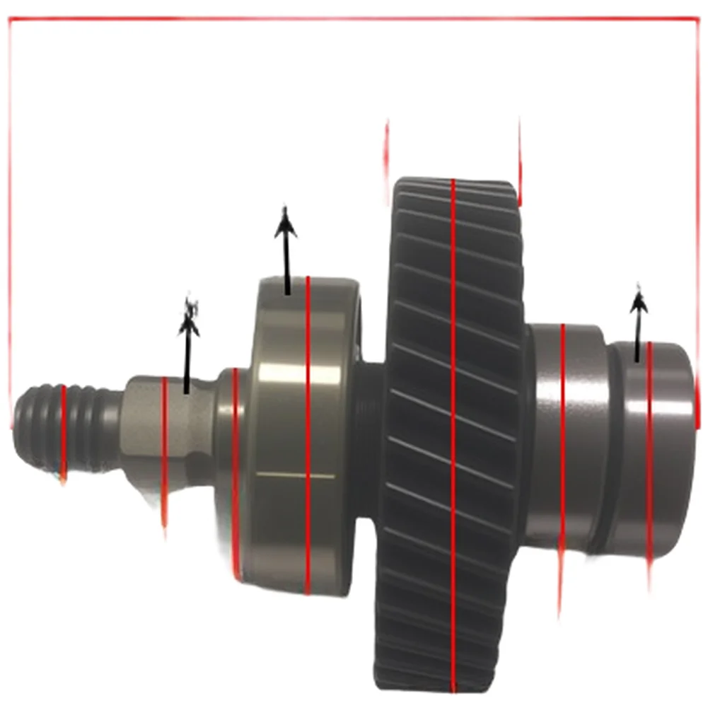 

Комплект шестеренок для бензопилы, 41 зуб, на основе сплава, для моделей T30 T40, с подшипниками 6001 607, легкий вес 178,5 г, подходит для интенсивного использования.