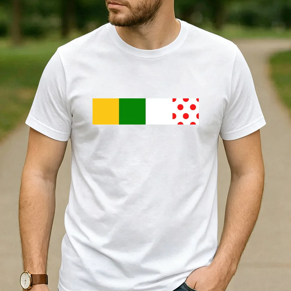 Minimalist Sports Cotton T Shirt Tour de France Iconic Four Jersey Color Block Unisex Breathable Outdoor Cycling Streetwear Tee