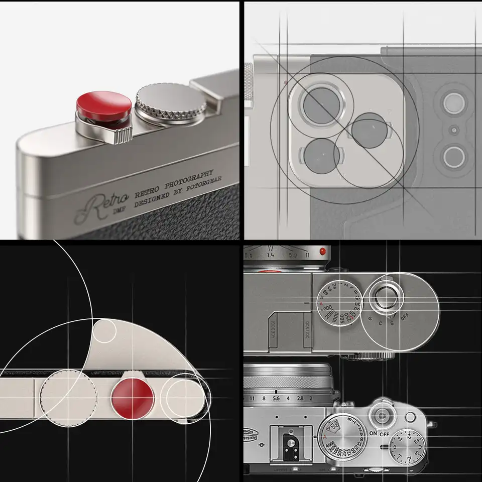 Fotorgear Retro Photography Kit For iPhone 17 Pro/ Pro Max T-mount