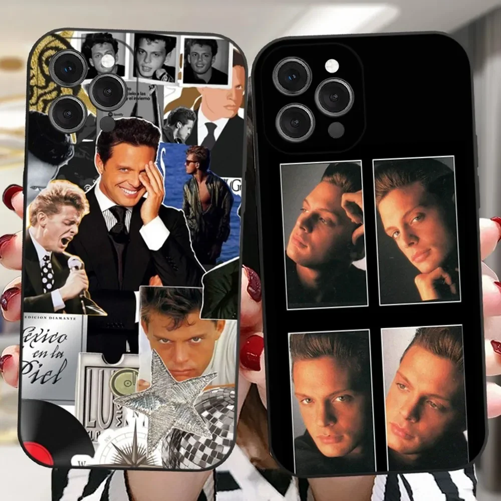 

L-Luis Miguel Singer Phone Case For iPhone 16,15,14,13,12,11 Plus,Pro,Max,XR,XS,X,7,8 Plus,SE,Mini Silicone Soft