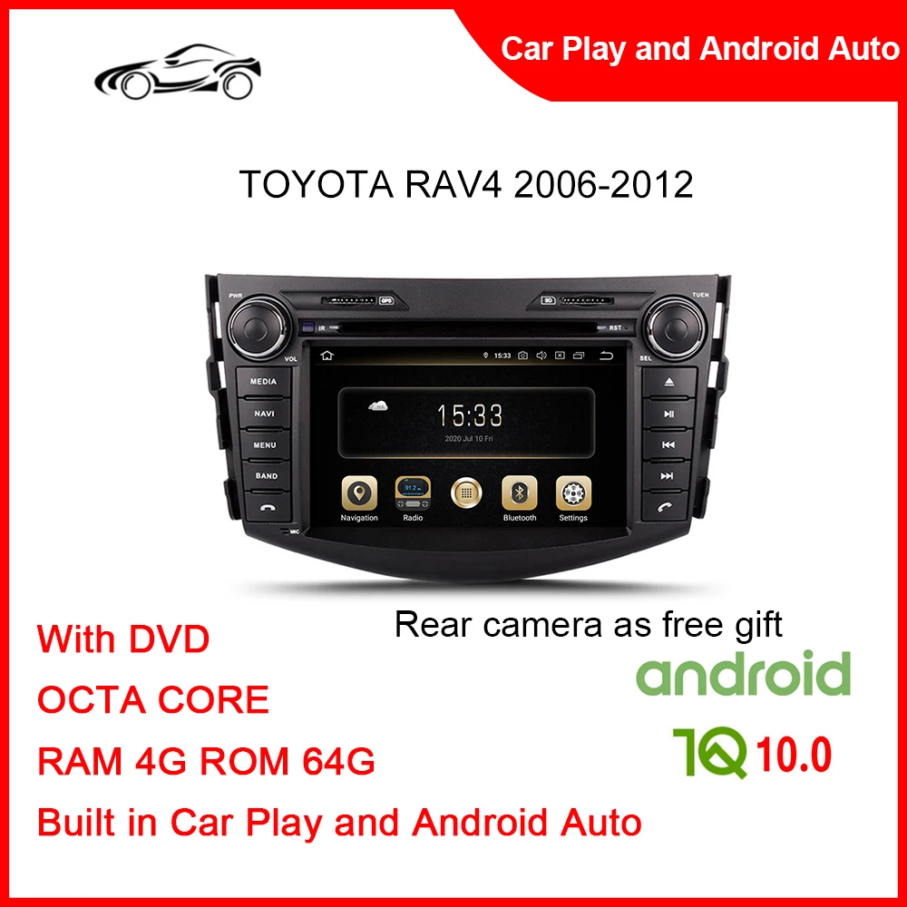 CUSP Big Screen Android GPS Car For TOYOTA RAV4 2006-2012 7inch RAM 4G ROM 64G Citroen C4 Picasso Car DVD Player Car Play